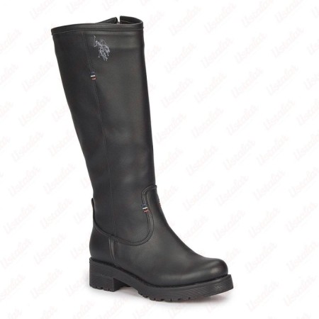 U.S. Polo Assn. RUBY Siyah Kadın Deri Çizme 100263500