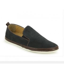 City Life Erkek Lacivert Deri Slip On Ayakkabı 5556365223600