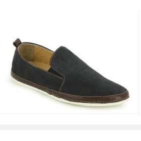 City Life Erkek Lacivert Deri Slip On Ayakkabı 5556365223600