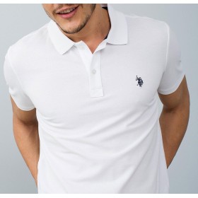 U.S. Polo Assn. Erkek Beyaz T-Shirt G081GL011.000.591733.VR013