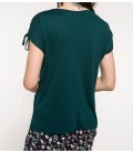 DeFacto Kadın Omuzları Büzgü Detaylı T-shirt I9493AZ GN465