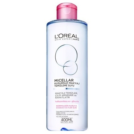 L'Oréal Paris Micellar Kusursuz Makyaj Temizleme Suyu Hassas 400ML