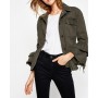 Koton Jeans Kadın Haki Ceket 8KAK53877QW801