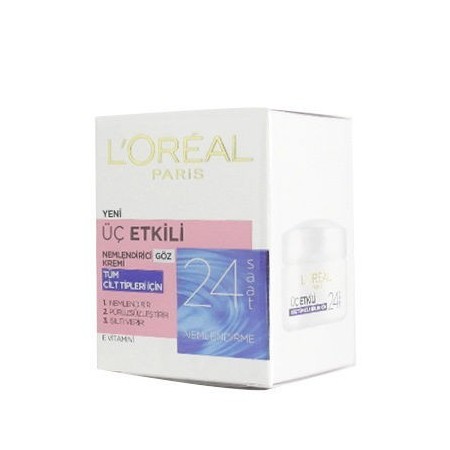 L'Oreal Paris Üç Etkili Nemlendirici Göz Kremi 15 ml