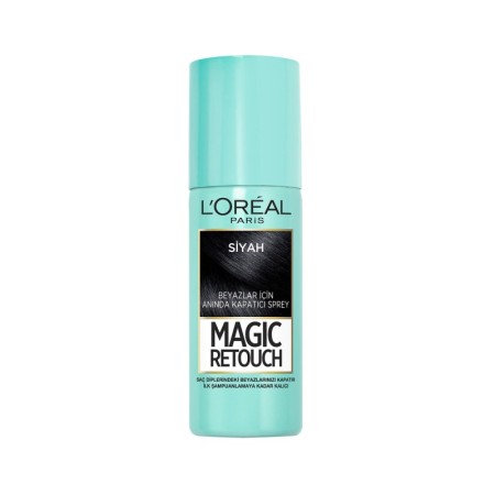 L'Oreal Paris Beyaz Saçlar için Kapatıcı Siyah Saç Spreyi - Magic Retouch 75 ml
