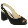 Clarks Kelda Spring Black Suede Kadın Topuklu Ayakkabı