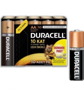 Duracell Basic AA Kalem Pil 10'lu Paket LR6 MN1500