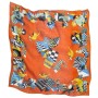 Rumisu Peculiar Pets Baskılı %100 İpek Fular