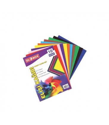 Globox  10 Renk Elişi Kağıdı A4