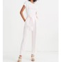 Striped Paper-Bag Bayan Pantolon J2438