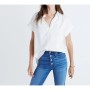 Madewell Kadın Beyaz Kısa Kollu Gömlek G0212