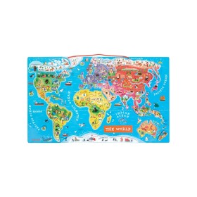 Janod Magnetic World Puzzle 92 Parça Magnet