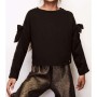 Tyess Kız Çocuk Siyah S-Shirt 18FW0TJ4408