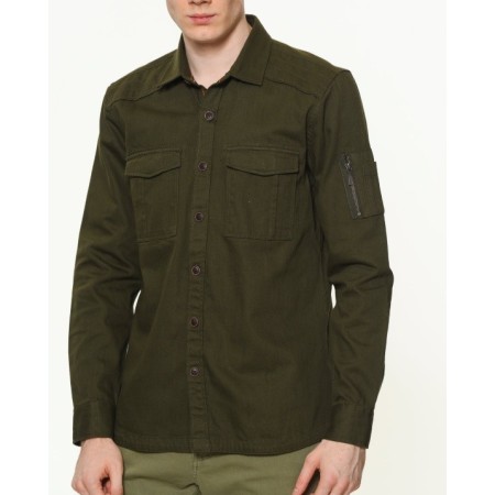 Mavi Hooded Shırt Dusty Olive Erkek Gömlek 020782-25694
