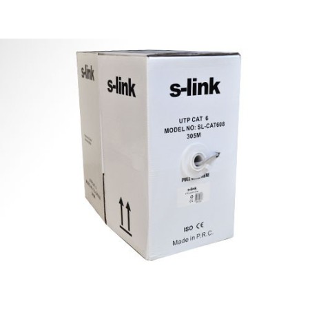 S-Link Sl-Cat608 Cat6 24Awg Cca 305Mt Kablo