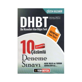 Yedi Beyza Yayınları DHBT Ortaöğretim 10 Çözümlü Deneme Sınavı