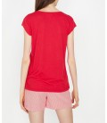 Koton Cep Detaylı T-Shirt Kırmızı 9KAK13050OK401