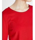 Koton Kadın Bağlama Detaylı T-Shirt Kırmızı 9KAL11181OK425