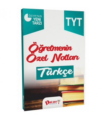 TYT Öğretmenin Özel Notları Türkçe Dahi Adam Yayınları