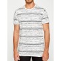 Koton Desenli Erkek T-Shirt Beyaz 7YAM14806OK000