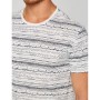 Koton Desenli Erkek T-Shirt Beyaz 7YAM14806OK000