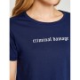 Koton Kadın Yazılı Baskılı T-Shirt Lacivert 7YAL11684JK734