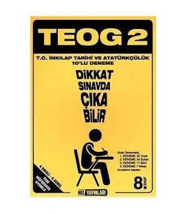 8. Sınıf TEOG 1 T.C. İnkılap Tarihi ve Atatürkçülük 10 Deneme Hız Yayınları