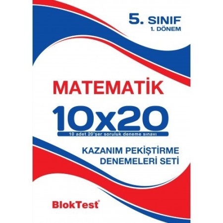 5.Sınıf Matematik 10x20 1Dönem Deneme