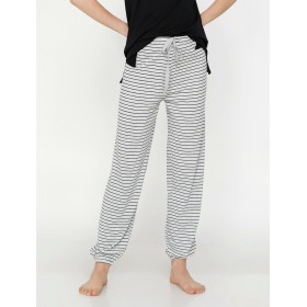 Koton Kadın Çizgili Pijama Altı Gri 9KLK71165OK023