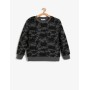 Koton Desenli Sweatshirt Antrasit 9KKB16540TK14D