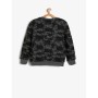 Koton Desenli Sweatshirt Antrasit 9KKB16540TK14D