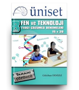 8. Sınıf TEOG 1 Fen ve Teknoloji Çözümlü 15x20 Üniset Yayınları