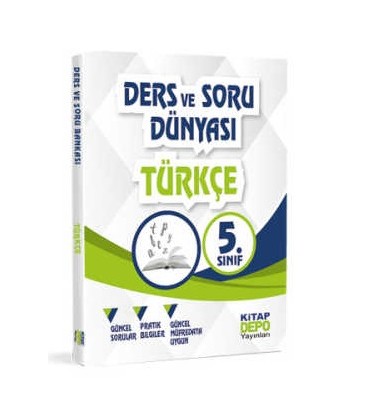 5. Sınıf Türkçe - Ders Ve Soru Dünyası - Kitap Depo Yayınları