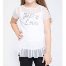 Defacto Tül Detaylı Baskılı T-shirt J6349A6