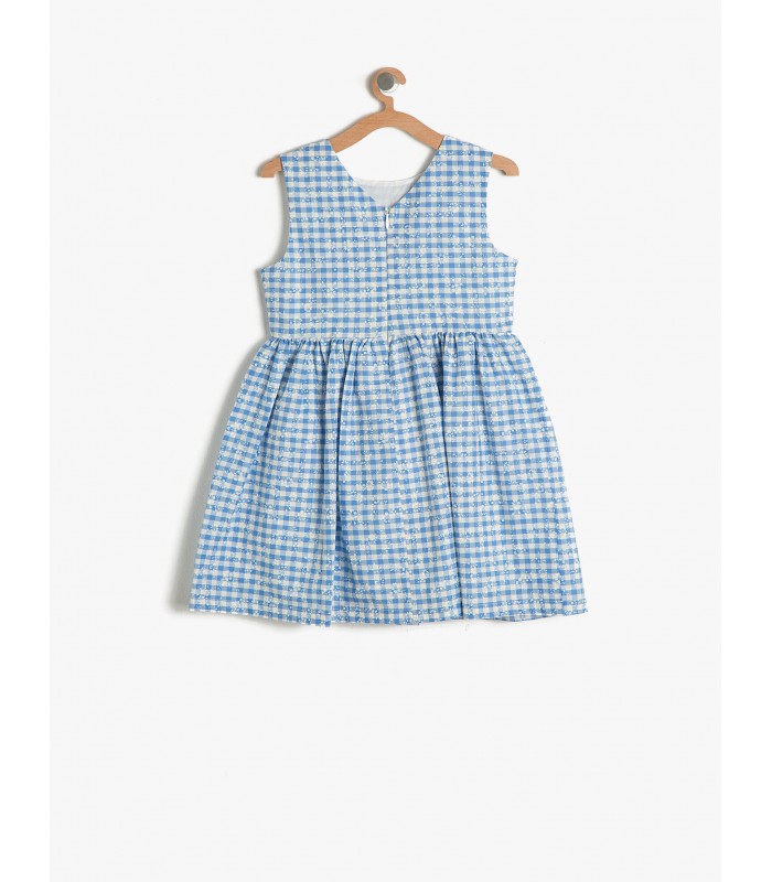 Koton Kız Çocuk Kareli Elbise Mavi 7YKG87310OW03V - Gümrük Deposu