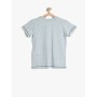 Koton Erkek Çocuk Tişört Baskılı T-Shirt Mavi 7YKB16794OK600