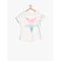 Koton Kız Çocuk Tişört Beyaz Kız Çocuk Yıldız Baskılı T-Shirt 7YKG17215OK000