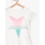 Koton Kız Çocuk Tişört Beyaz Kız Çocuk Yıldız Baskılı T-Shirt 7YKG17215OK000