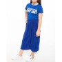 Defacto Mavi Genç Kız Yazı Baskılı T-Shirt K0407A6
