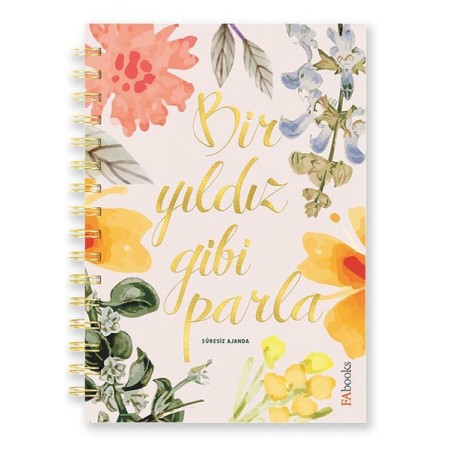 Fabooks Ajanda Bir Yıldız Gibi Parla Süresiz