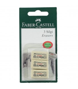 Faber Castell 3'lü Beyaz Silgi Seti