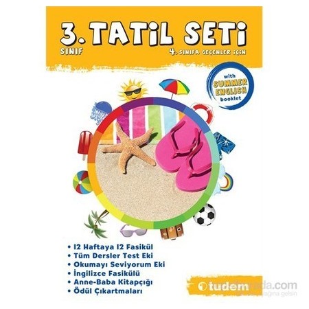 3. Sınıf Tatil Seti 4. Sınıfa Geçenler İçin - Kolektif - Tudem Yayınları
