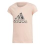 adidas Logo Pembe Çocuk Günlük Tişört DJ1325