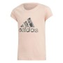 adidas Logo Pembe Çocuk Günlük Tişört DJ1325