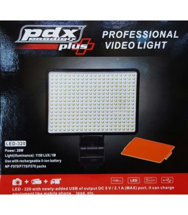 Pdx Led-320 Kamera Işığı, Kamera Tepe Lambası, Led Kamera Işığı, Sony Mc250 Işığı