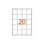 46x50 Lazer Sticker 20'li A4 100x20 - 2000 Adet