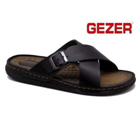 Gezer  Kahverengi Tokalı Anatomik Erkek Terlik 11653