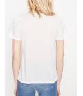 Koton Yazılı Baskılı T-Shirt Beyaz 7YAK16303IK000