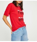 Koton Pul Detaylı T-Shirt Kırmızı 8YAK13087GK401