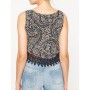 Koton Dantel Detaylı Atlet Siyah 7YAL31278OW59F